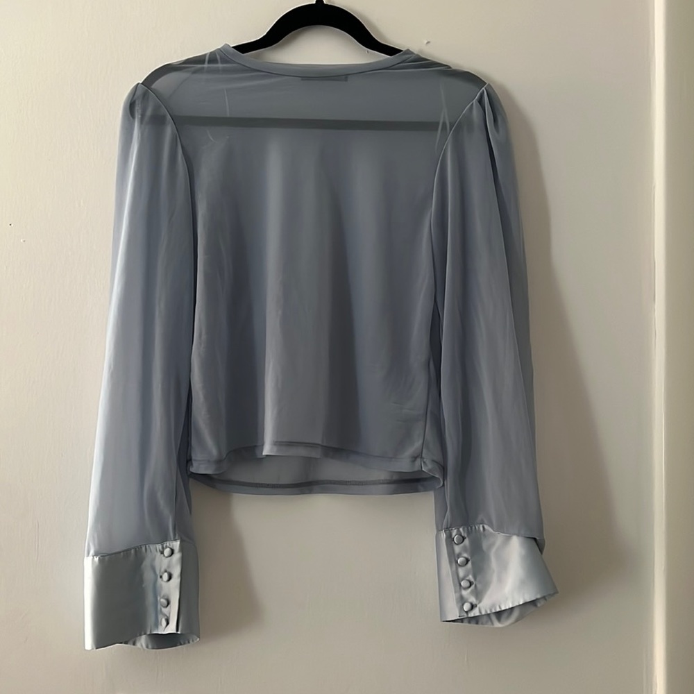 Zara blouse / see through / flowy shirt /
